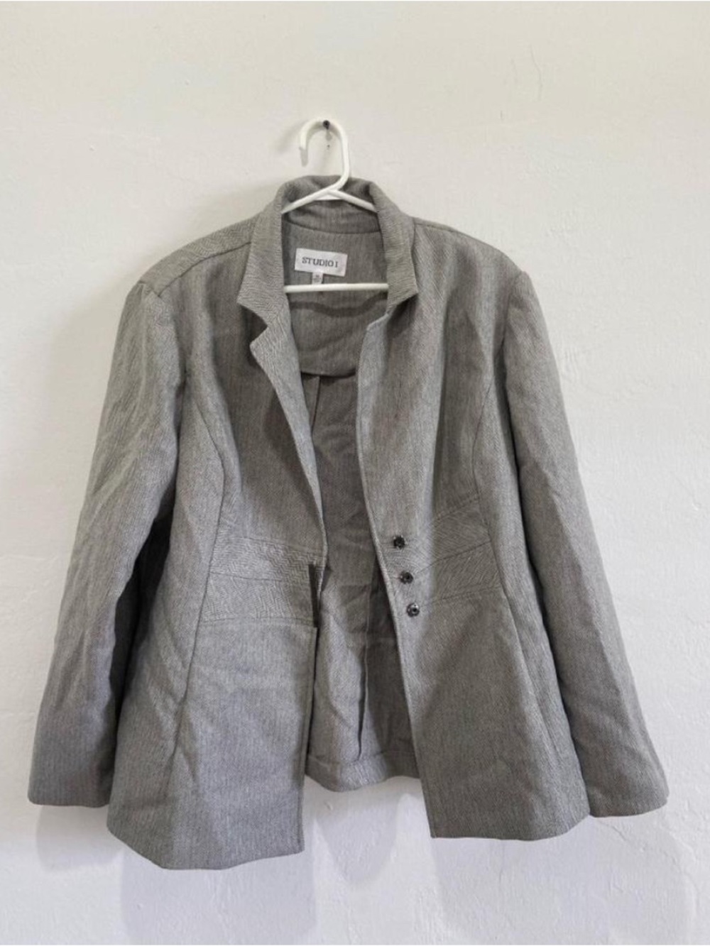 Studio I Gray Tailored Blazer Jacket & Pants